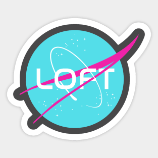 Loft in Space Sticker